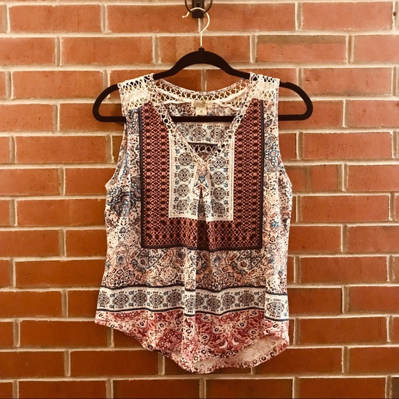 Lucky Brand Tops - Lucky Brand Boho Tank Top